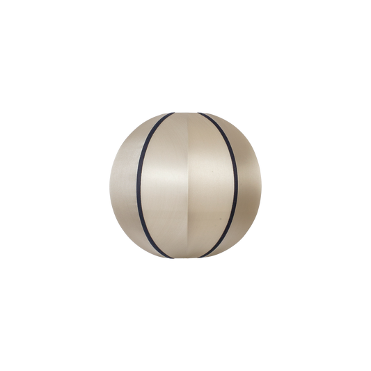 Lampeskjerm Indochina Round fra Oi Soi Oi med svarte bånd i størrelse XS (Ø 30 cm).