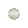 Lampeskjerm Indochina Round fra Oi Soi Oi med brune bånd i størrelse XS (Ø 30 cm).