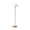 Gulvlampen Bolero fra Rubn i messing med hvit skjerm (small).