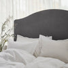 Sengegavlen Carlita Linen fra Mille Notti er trukket i tre lune lintekstiler i ulike størrelser, velg mellom natur/beige, ivory/grå eller mørk grå.