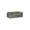 Sofa Nomad Couch treseter (244 cm) fra HKliving. Tekstil: Linen - Army Green