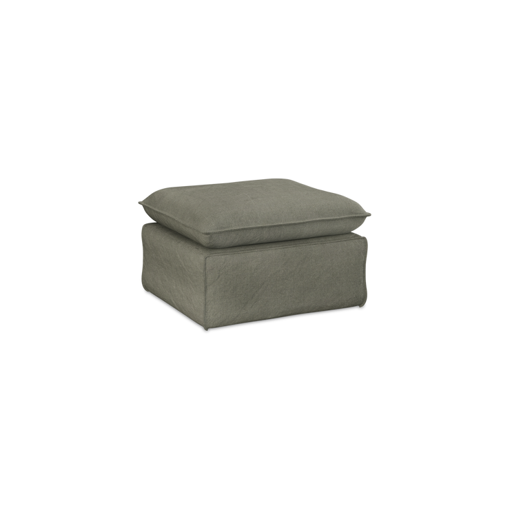 Puff Nomad Hocker fra HKliving. Tekstil: Linen - Army Green