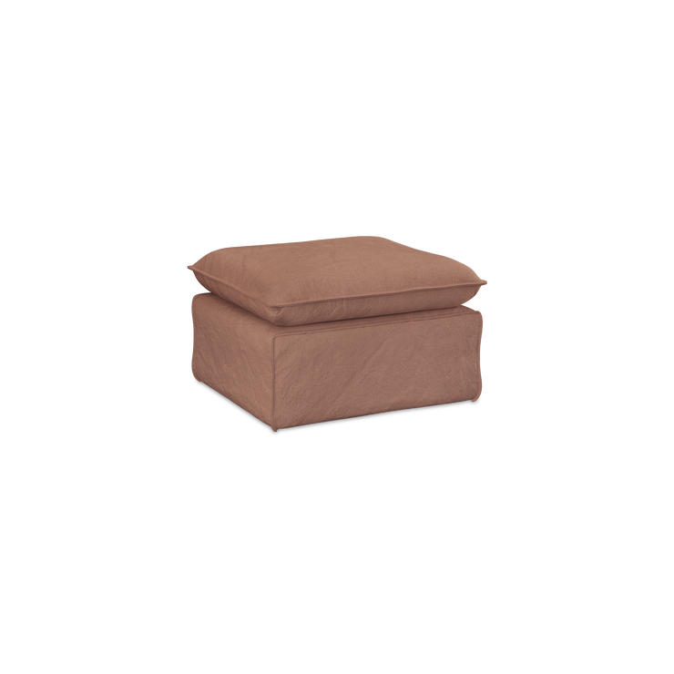 Puff Nomad Hocker fra HKliving. Tekstil: Linen - Dusty Rose
