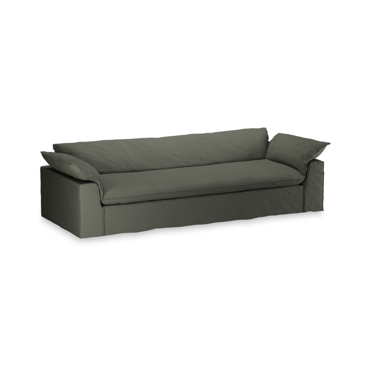 Sofa Nomad Couch fireseter (305 cm) fra HKliving. Tekstil: Wander - Army Green