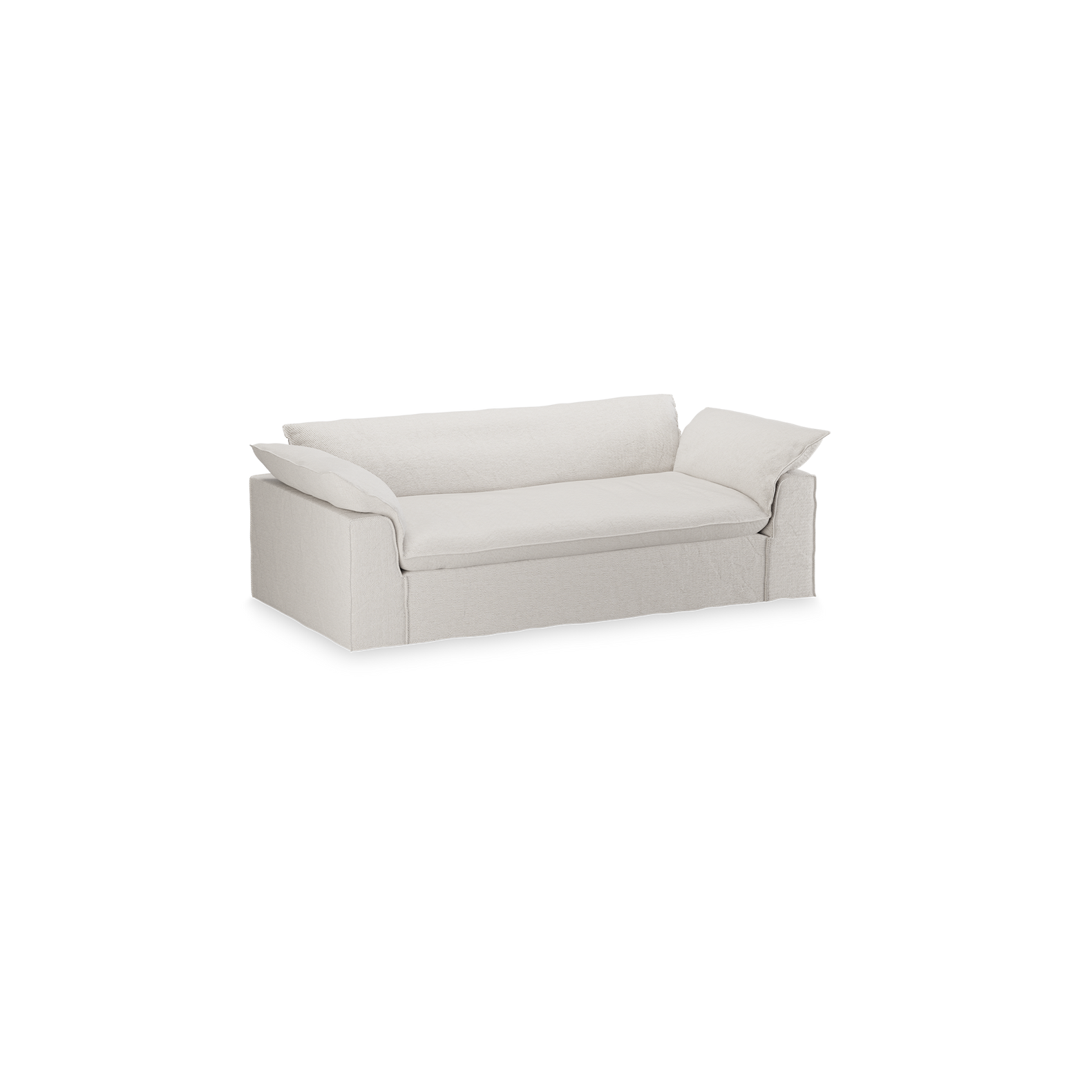 Sofa Nomad Couch treseter (244 cm) fra HKliving. Tekstil: Cosy - Beige