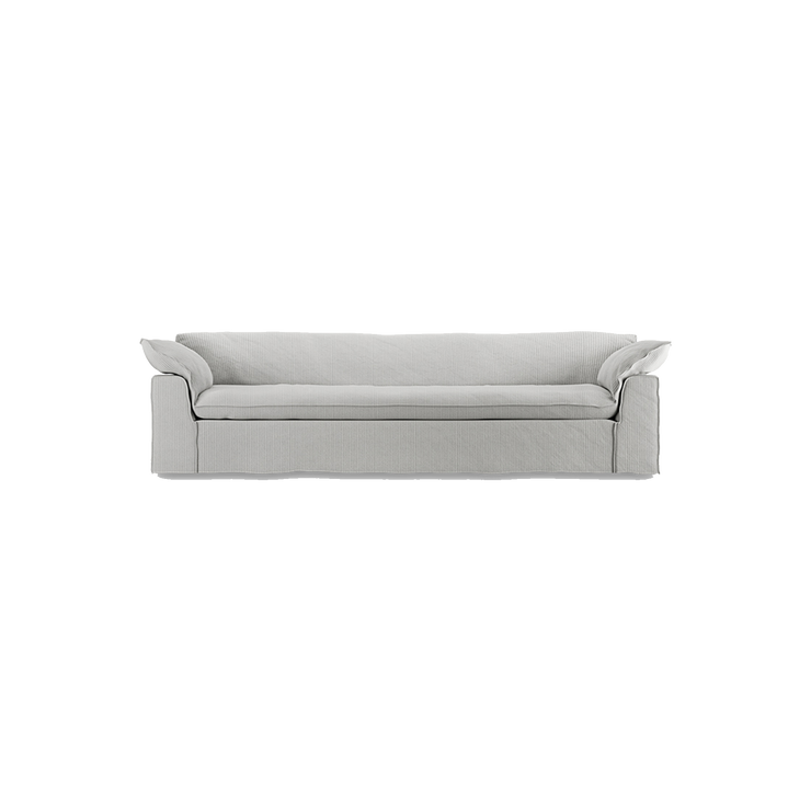 Sofa Nomad Couch fireseter (305 cm) fra HKliving. Tekstil Corduroy Rib - Cream