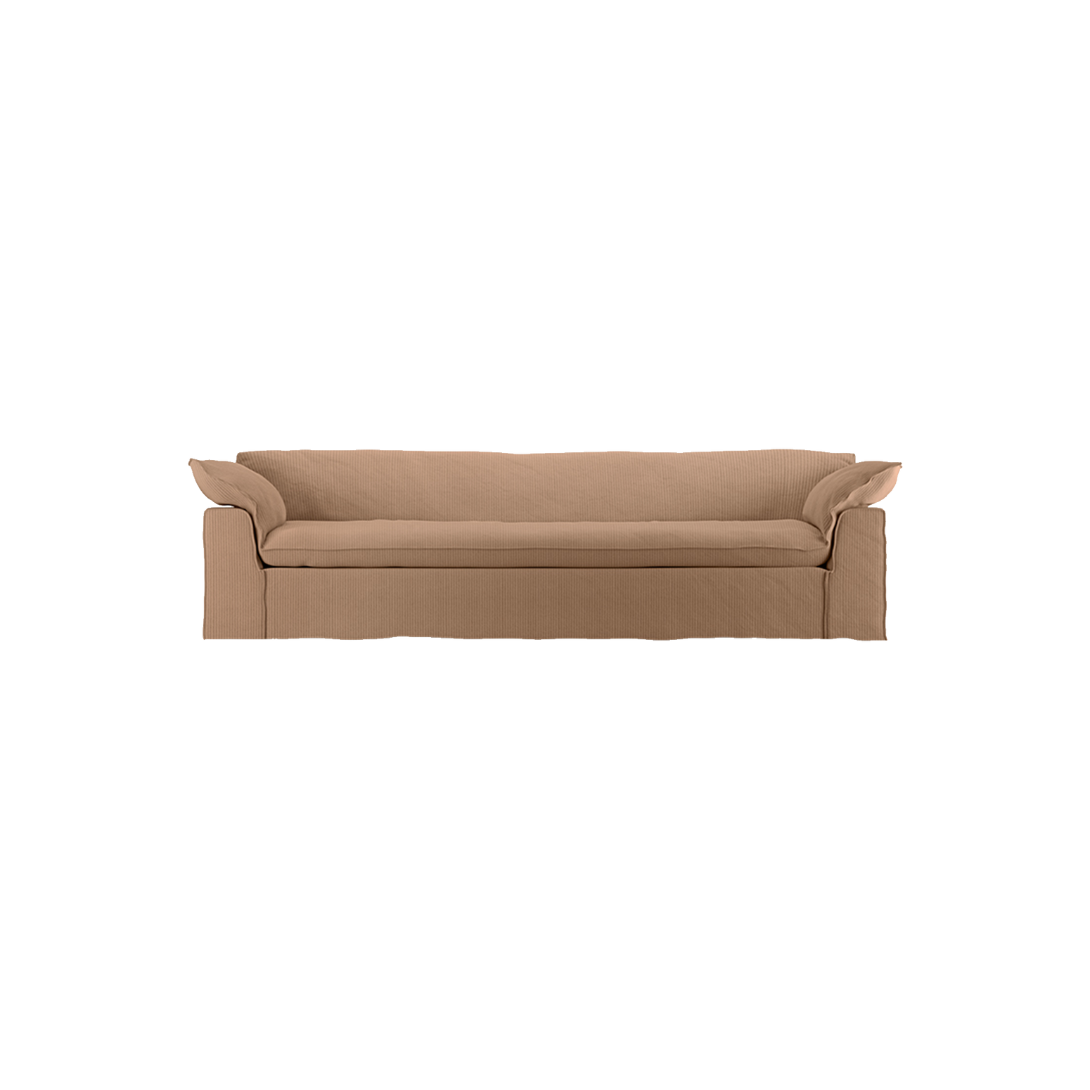 Sofa Nomad Couch fireseter (305 cm) fra HKliving.  Tekstil: Corduroy Rib - Brown