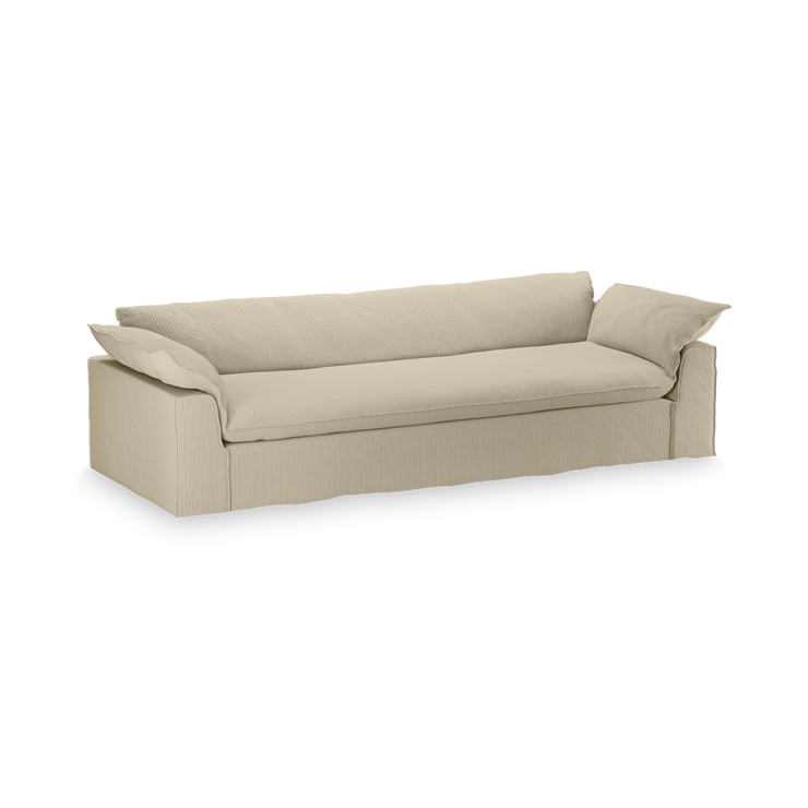 Sofa Nomad Couch fireseter (305 cm) fra HKliving. Tekstil Corduroy Rib - Hay
