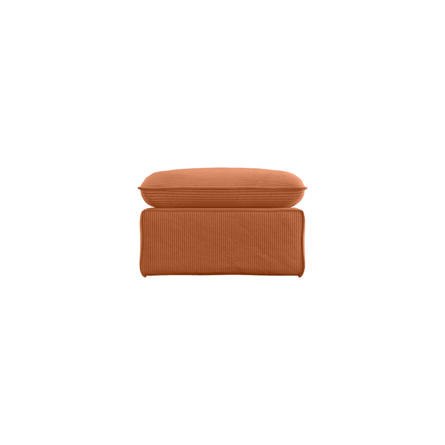 Puff Nomad Hocker fra HKliving. Tekstil: Corduroy Rib - Dusty Orange