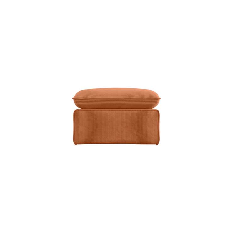 Puff Nomad Hocker fra HKliving. Tekstil: Corduroy Rib - Dusty Orange