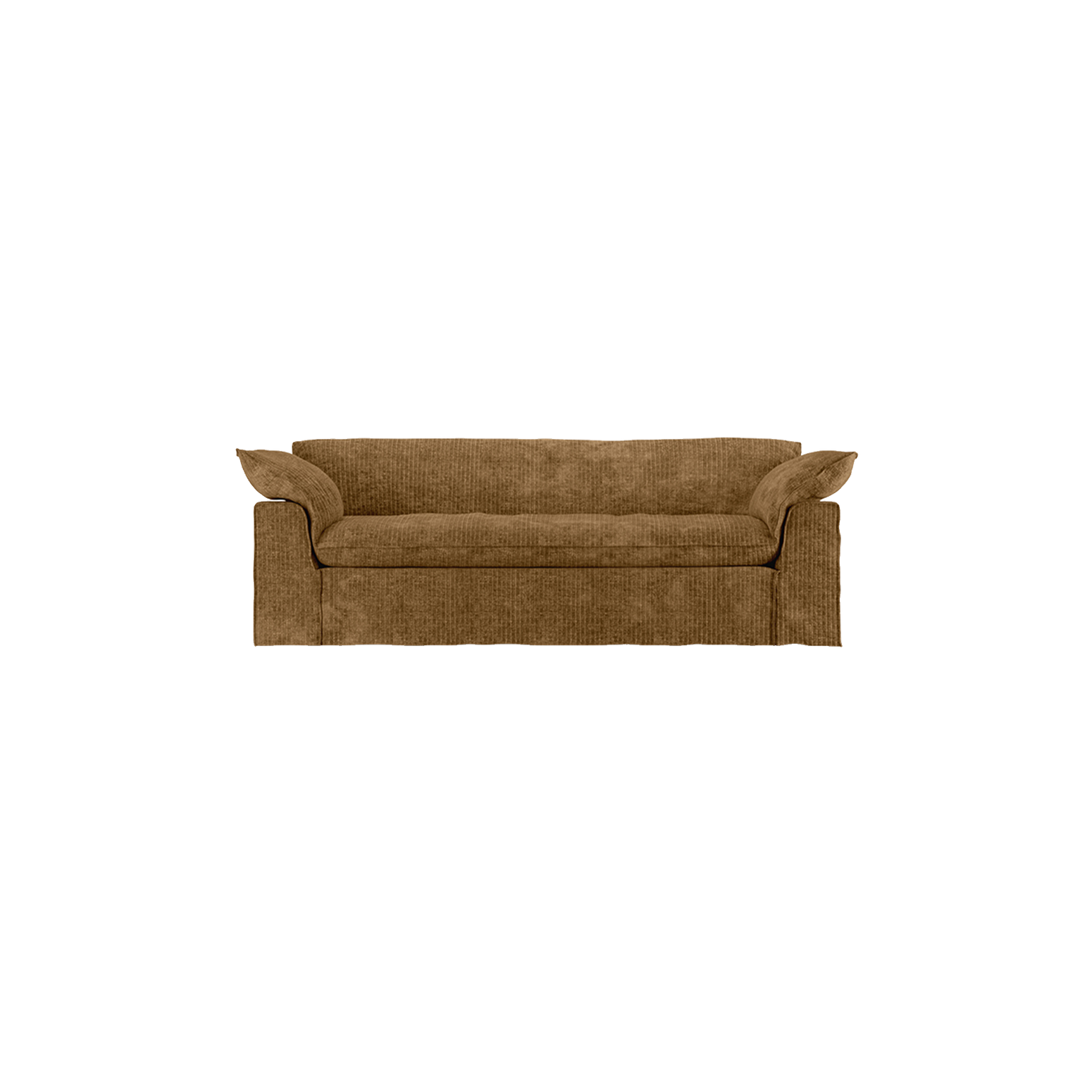 Sofa Nomad Couch treseter (244 cm) fra HKliving. Tekstil: Corduroy Velvet - Aged Gold