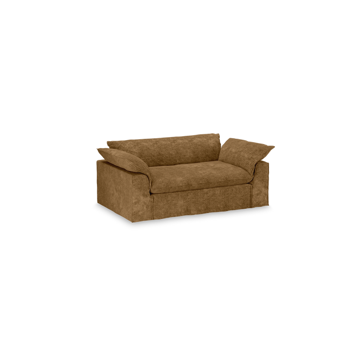 Sofa Nomad Couch toseter (204 cm) fra HKliving. Tekstil: Corduroy Velvet - Aged Gold