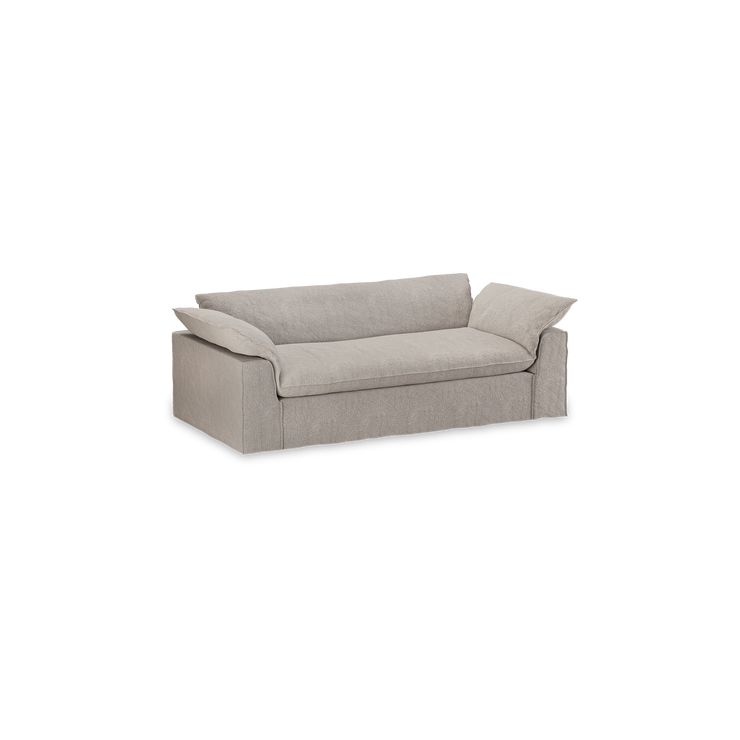 Sofa Nomad Couch treseter (244 cm) fra HKliving. Tekstil: Sneak - Light Grey