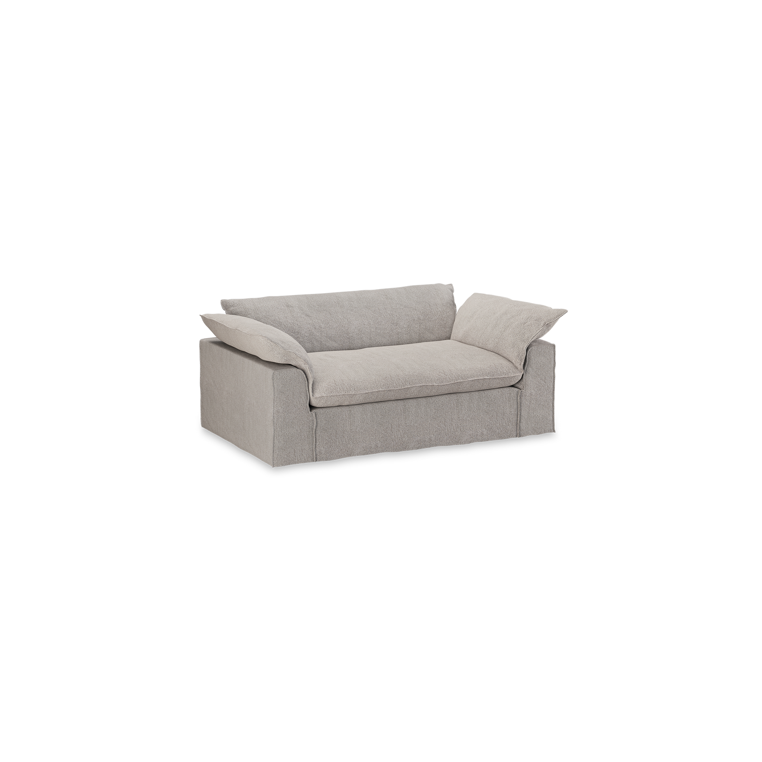 Sofa Nomad Couch toseter (204 cm) fra HKliving. Tekstil: Sneak - Light Grey
