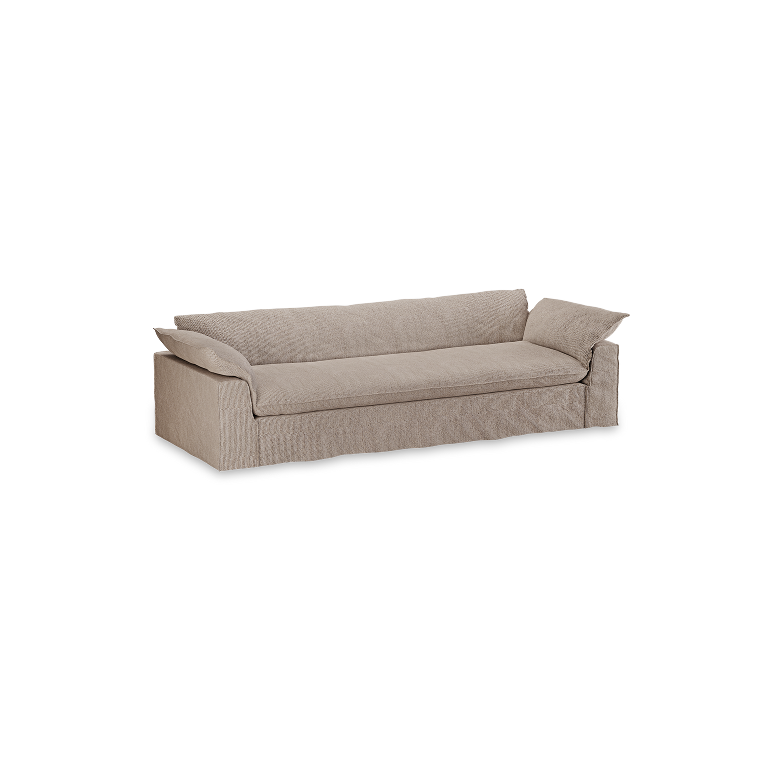 Sofa Nomad Couch treseter (244 cm) fra HKliving. Tekstil: Sneak - Beige