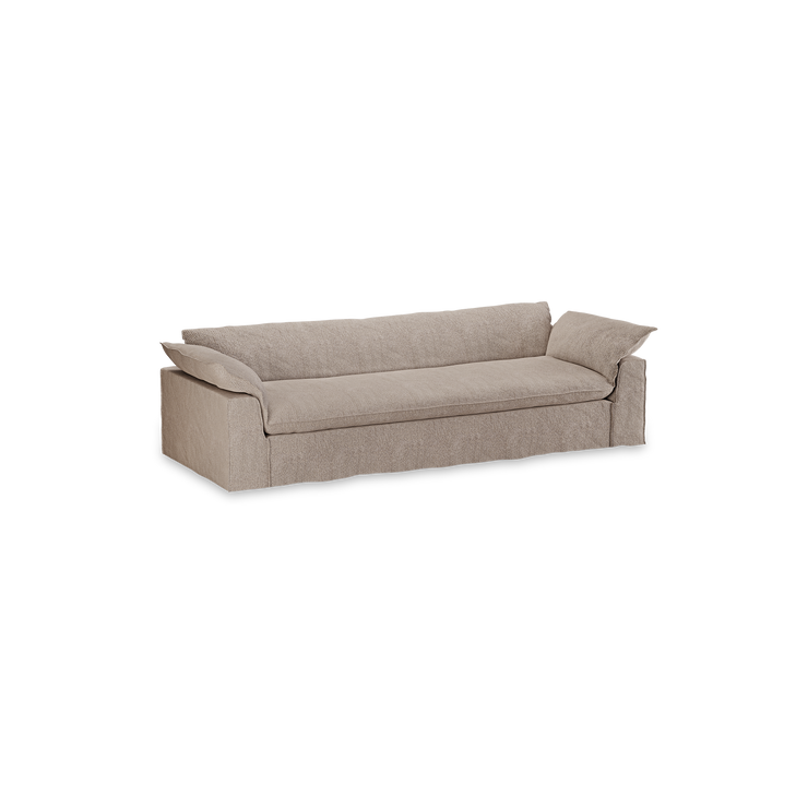 Sofa Nomad Couch treseter (244 cm) fra HKliving. Tekstil: Sneak - Beige