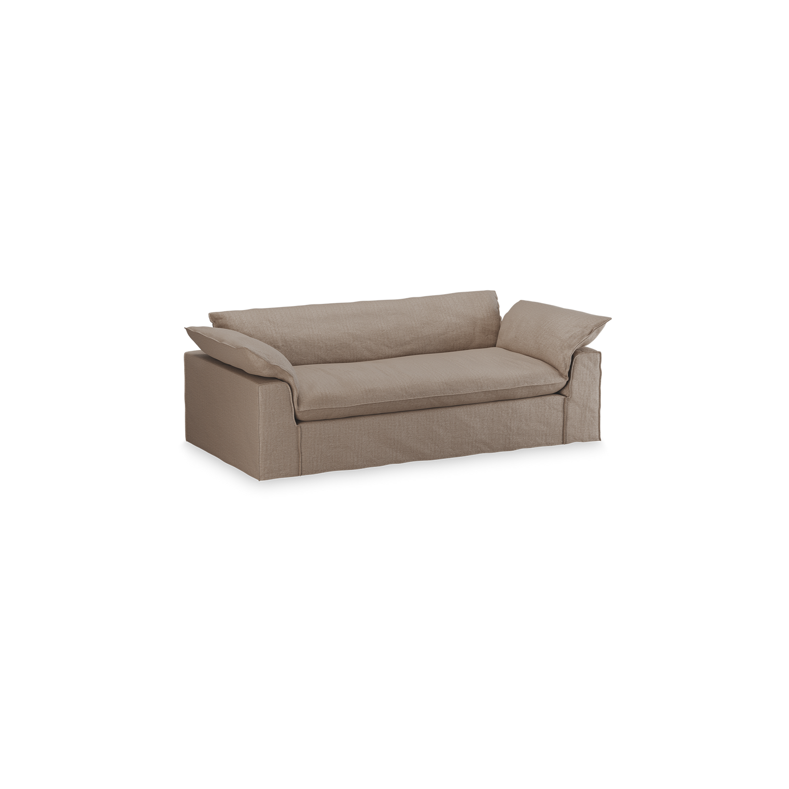 Sofa Nomad Couch treseter (244 cm) fra HKliving. Tekstil: Pure - Earth
