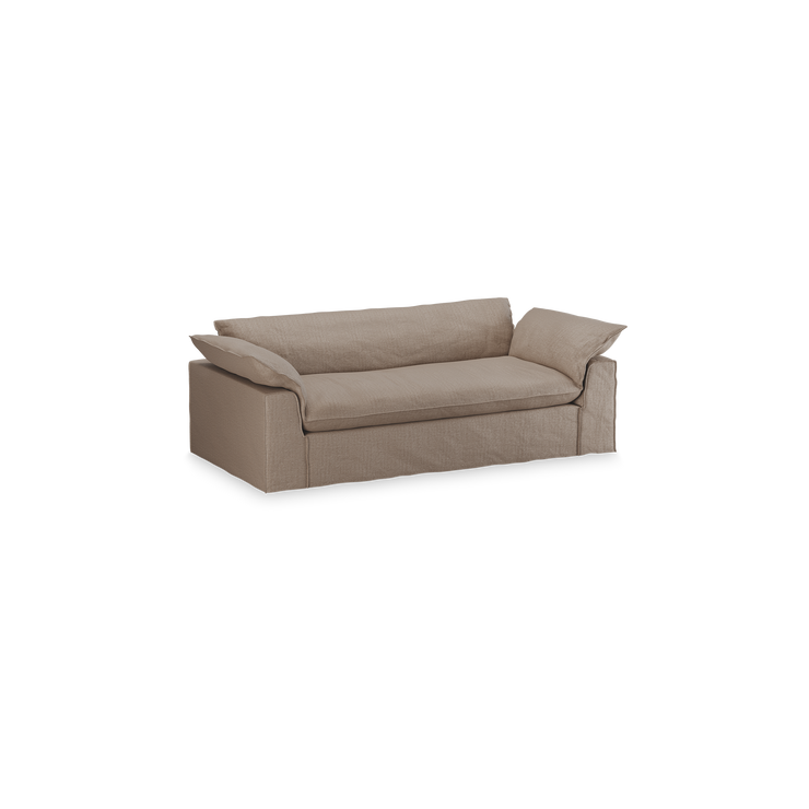 Sofa Nomad Couch treseter (244 cm) fra HKliving. Tekstil: Pure - Earth