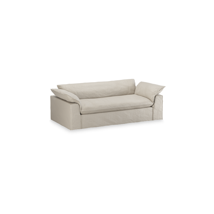 Sofa Nomad Couch treseter (244 cm) fra HKliving. Tekstil: Pure - Ivory