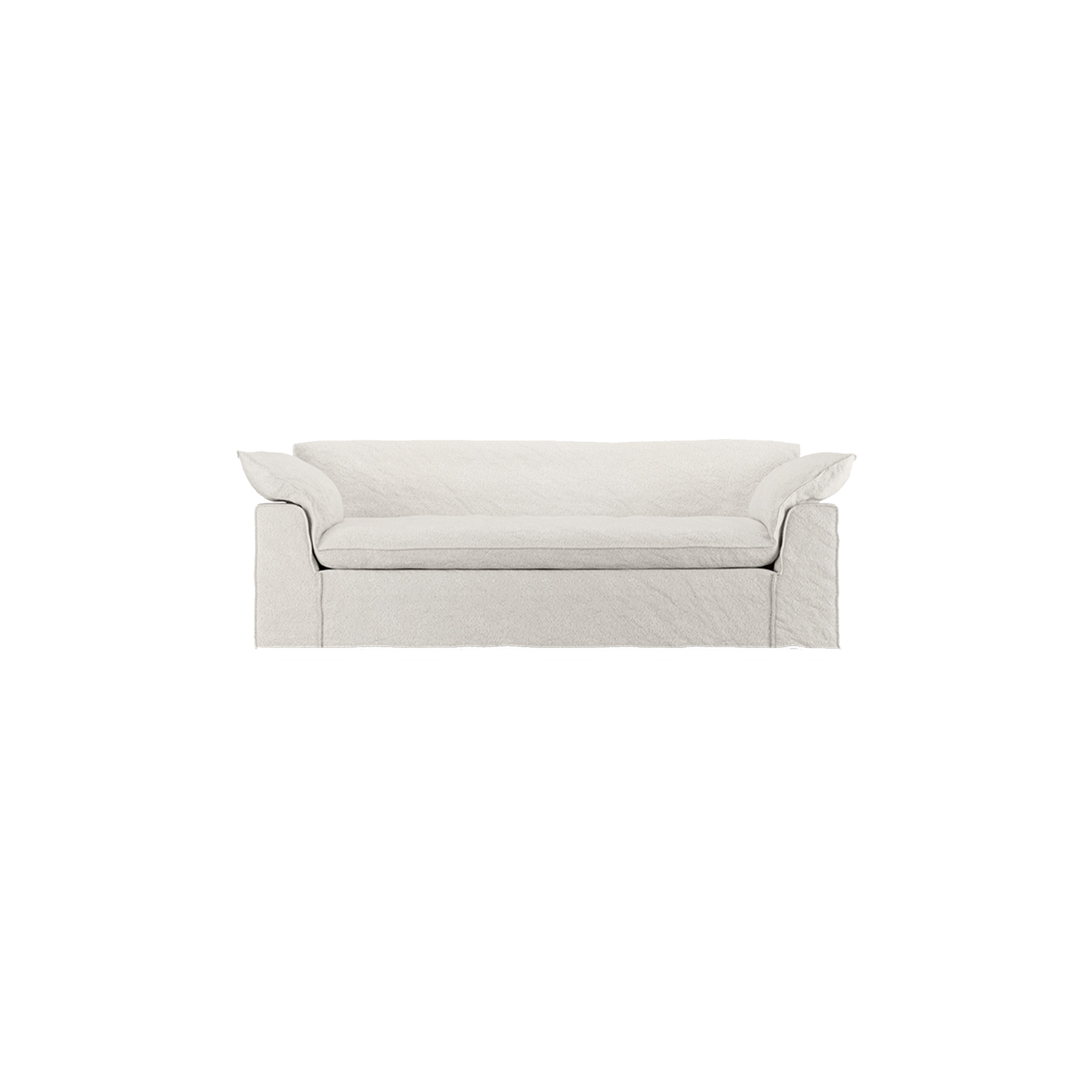 Sofa Nomad Couch treseter (244 cm) fra HKliving. Tekstil: Boucle - Cream