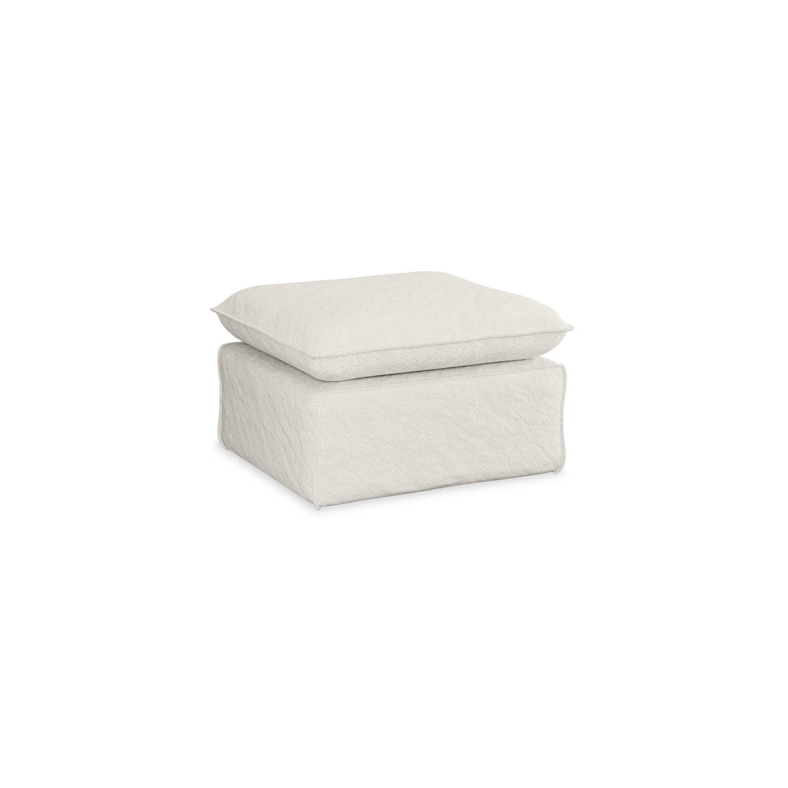 Puff Nomad Hocker fra HKliving. Tekstil: Bouclé - Cream