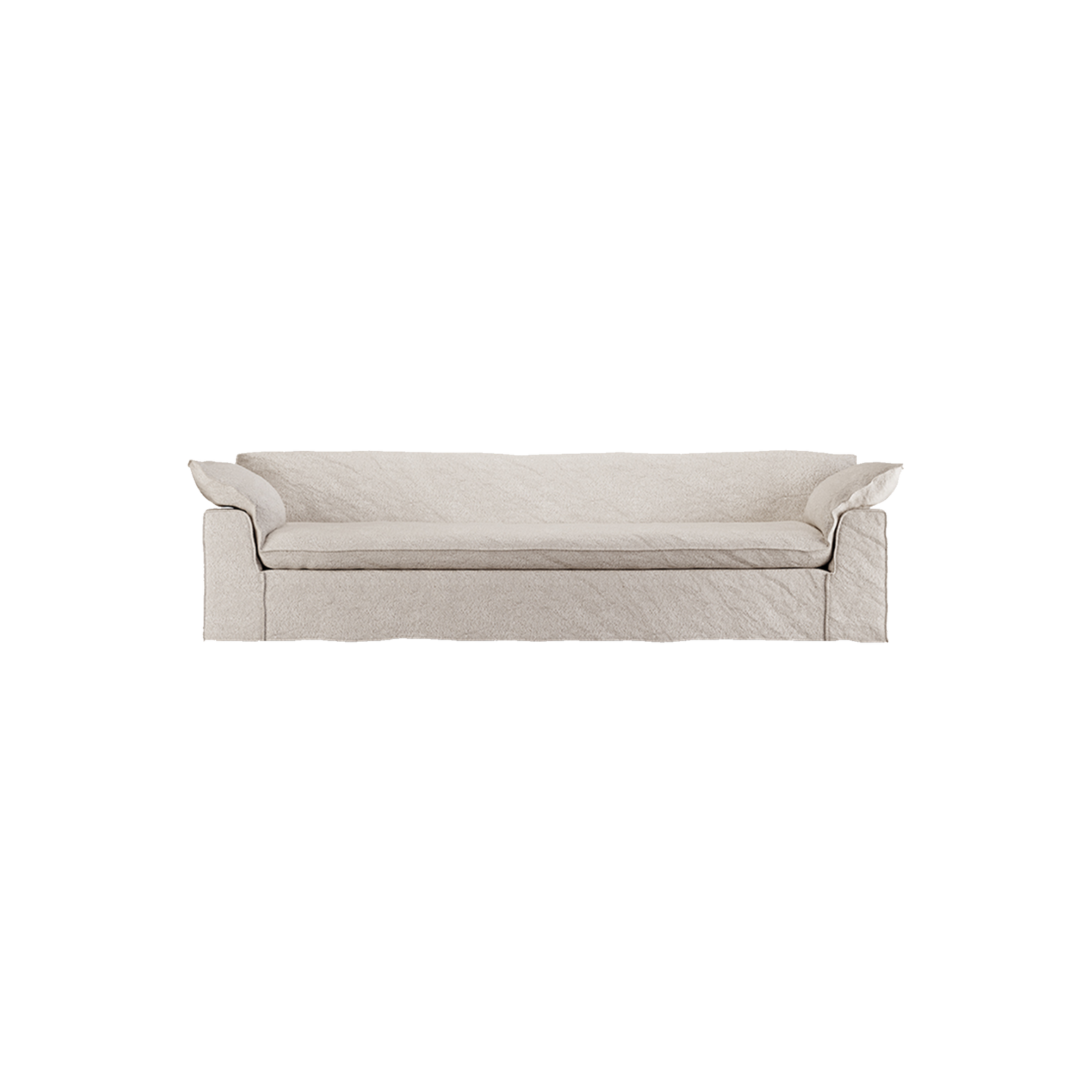 Sofa Nomad Couch fireseter (305 cm) fra HKliving. Tekstil: Bouclé - Taupe