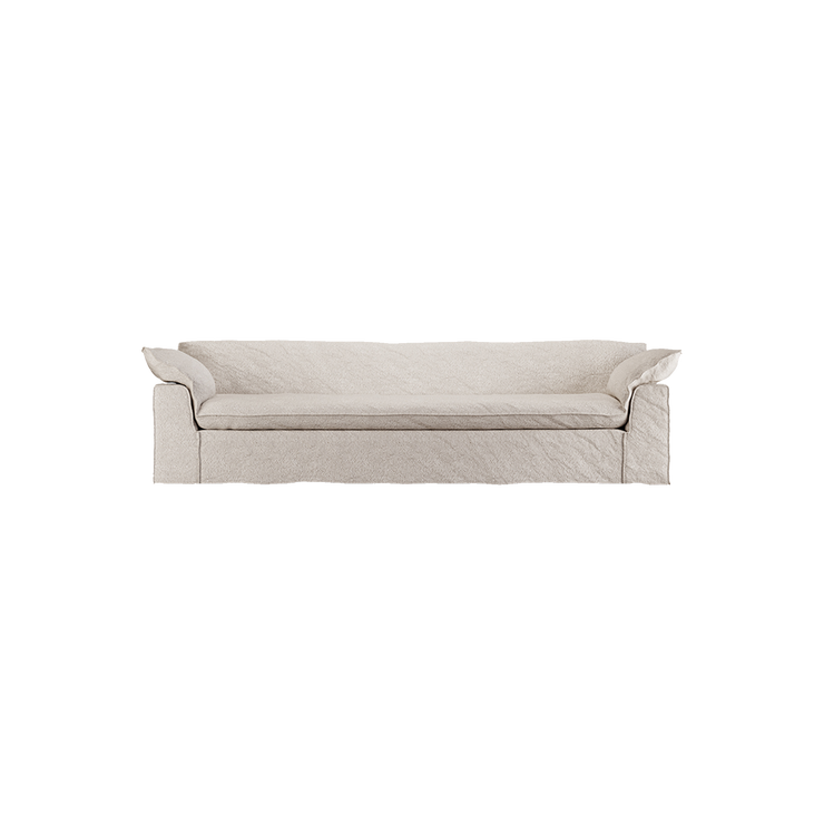 Sofa Nomad Couch fireseter (305 cm) fra HKliving. Tekstil: Bouclé - Taupe