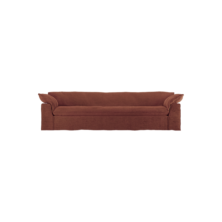 Sofa Nomad Couch fireseter (305 cm) fra HKliving. Tekstil: Royal Velvet - Magnolia
