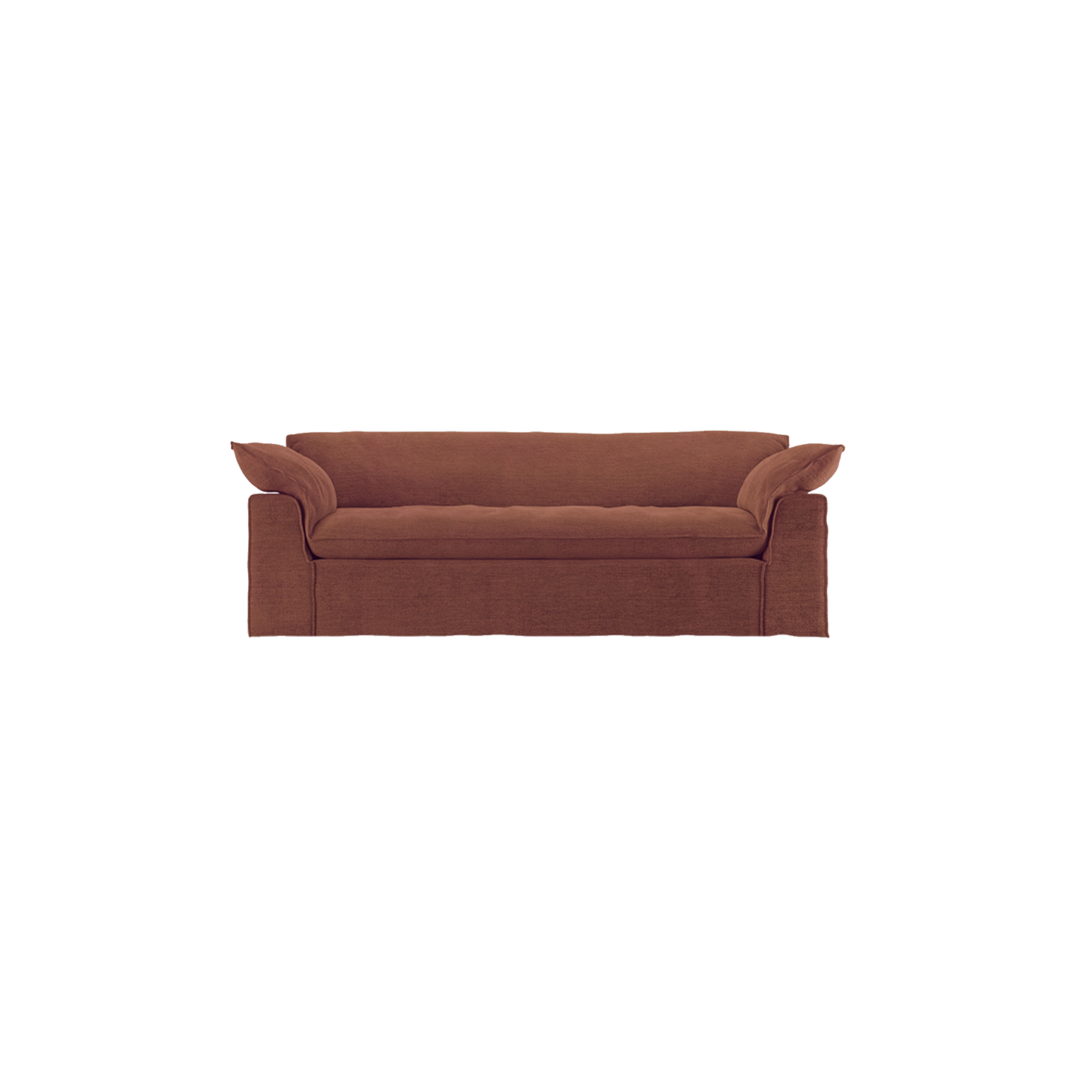 Sofa Nomad Couch treseter (244 cm) fra HKliving. Tekstil: Royal Velvet - Magnolia