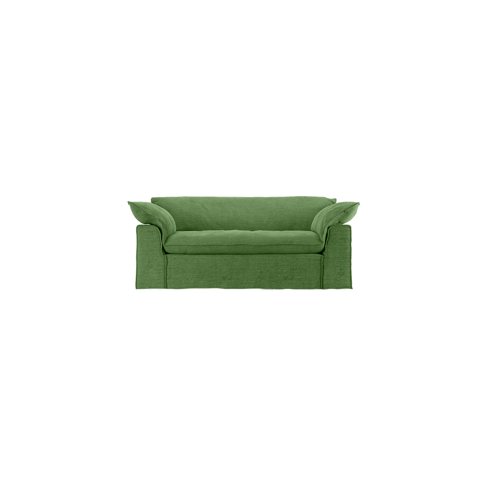 Sofa Nomad Couch toseter (204 cm) fra HKliving. Tekstil: Royal Velvet - Green