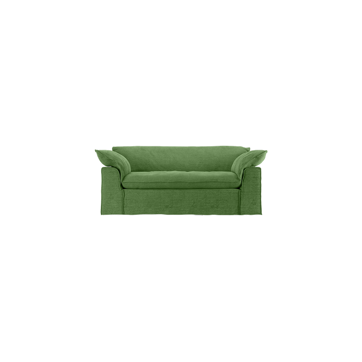 Sofa Nomad Couch toseter (204 cm) fra HKliving. Tekstil: Royal Velvet - Green