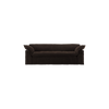 Sofa Nomad Couch treseter (244 cm) fra HKliving. Tekstil: Royal Velvet - Espresso