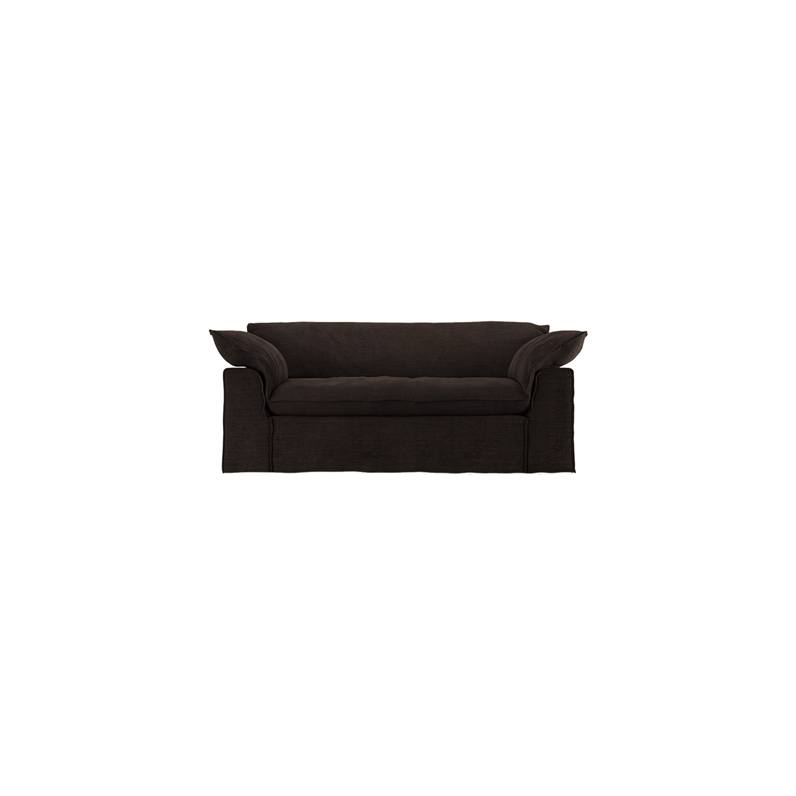 Sofa Nomad Couch toseter (204 cm) fra HKliving. Tekstil: Royal Velvet - Espresso