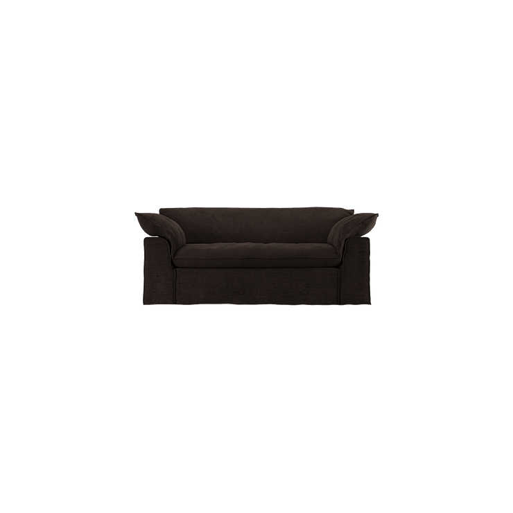 Sofa Nomad Couch toseter (204 cm) fra HKliving. Tekstil: Royal Velvet - Espresso
