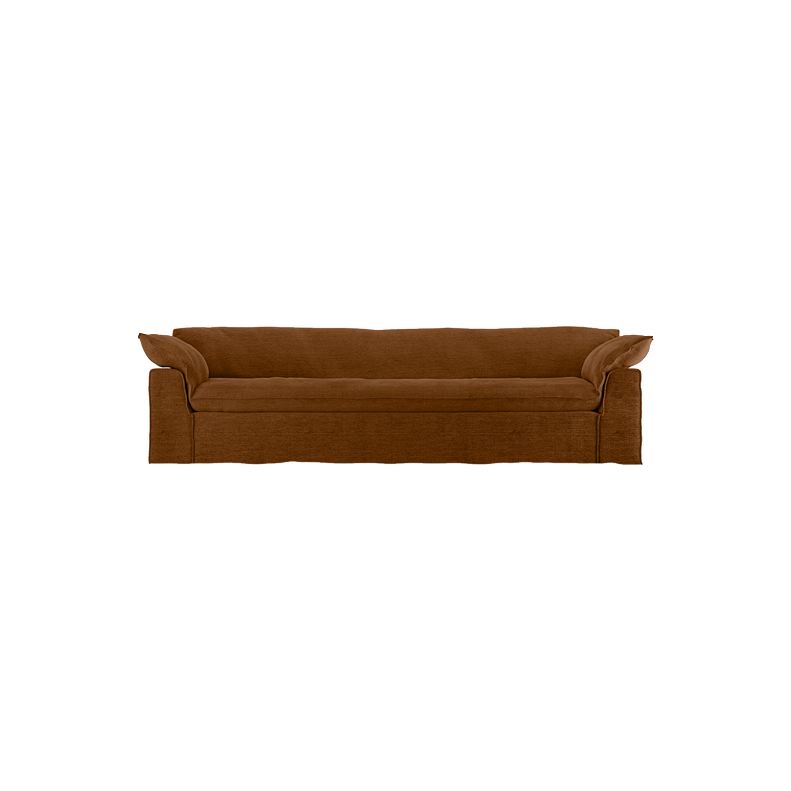 Sofa Nomad Couch fireseter (305 cm) fra HKliving. Tekstil: Royal Velvet - Caramel