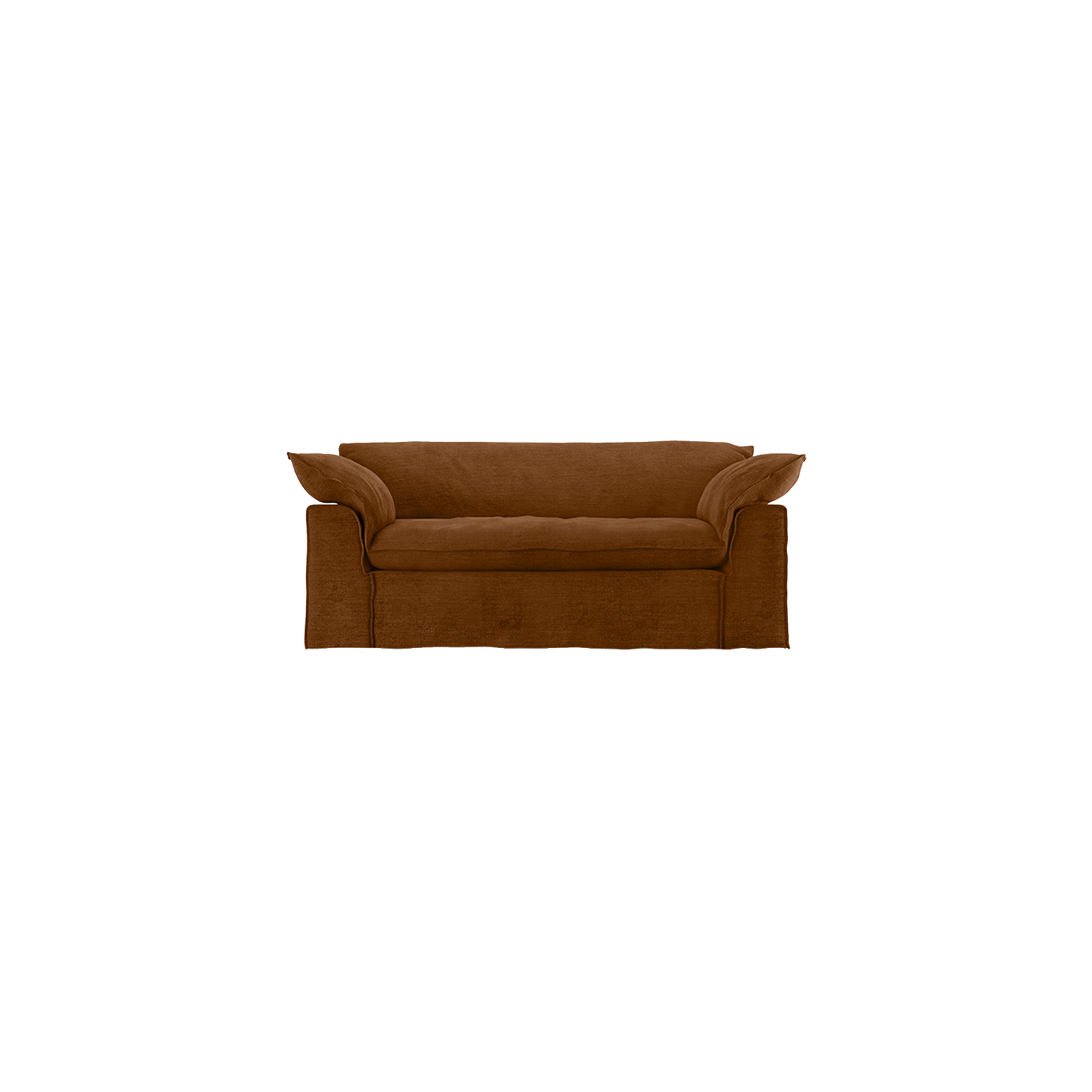 Sofa Nomad Couch toseter (204 cm) fra HKliving. Tekstil: Royal Velvet - Caramel
