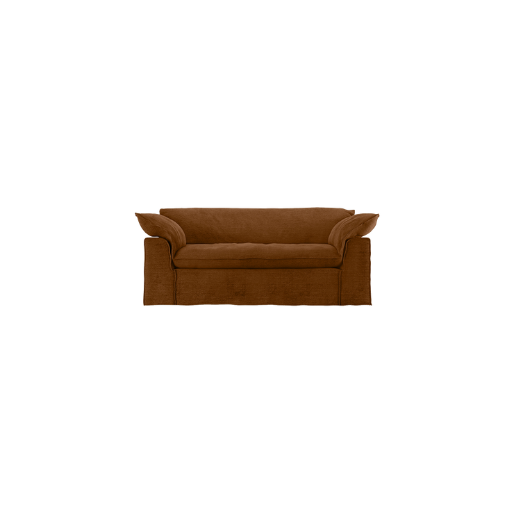 Sofa Nomad Couch toseter (204 cm) fra HKliving. Tekstil: Royal Velvet - Caramel