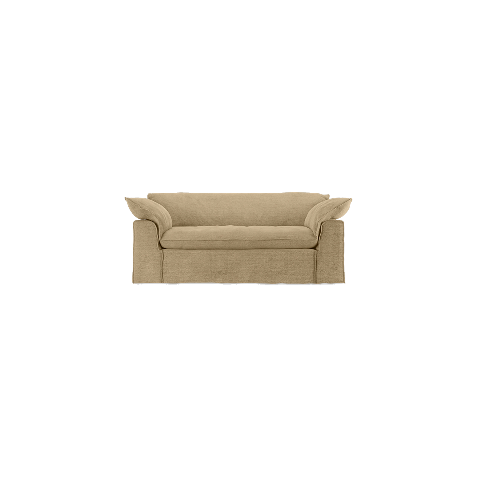 Sofa Nomad Couch toseter (204 cm) fra HKliving.  Tekstil: Royal Velvet - Cream