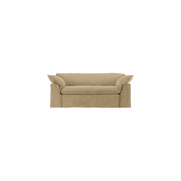 Sofa Nomad Couch toseter (204 cm) fra HKliving.  Tekstil: Royal Velvet - Cream