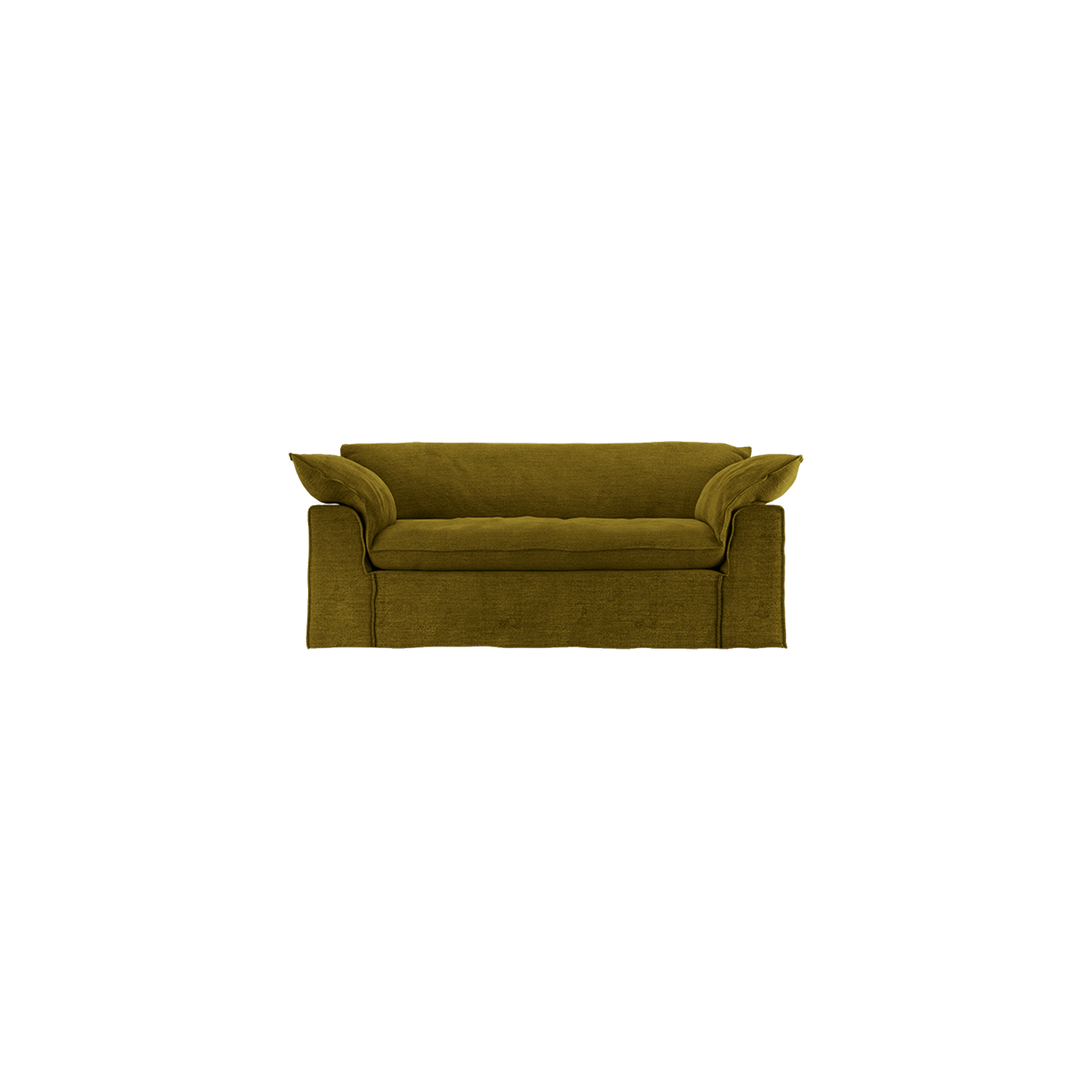 Sofa Nomad Couch toseter (204 cm) fra HKliving. Tekstil: Royal Velvet - Olive