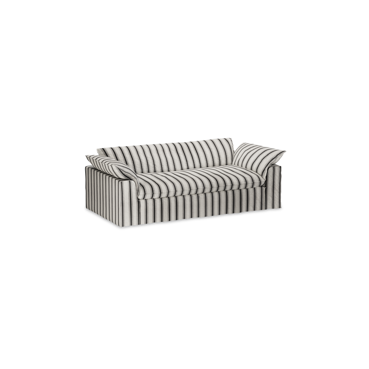 Sofa Nomad Couch treseter (244 cm) fra HKliving. Tekstil: Rocco Chalkstripe