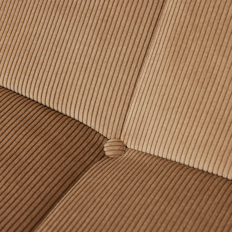 Lenestolen Lazy Lounge Chair fra HK Living i tekstilet Corduroy Rib Brown.