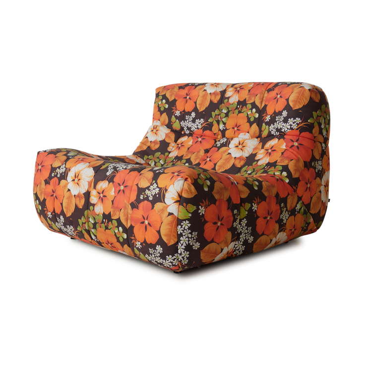 Lenestolen Lazy Lounge Chair fra HK Living i tekstilet Outdoor Bungalow.