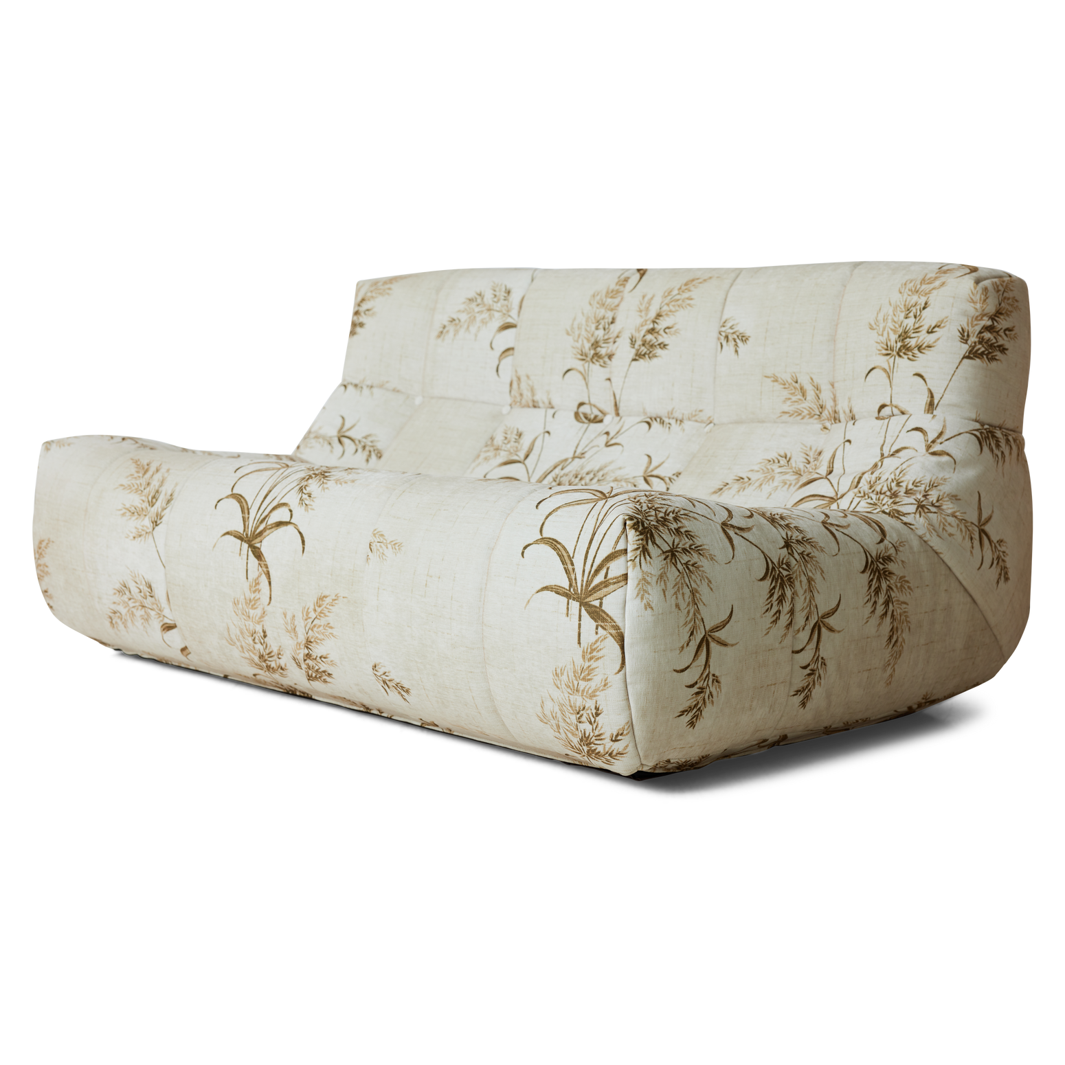 Lav loungesofa Lazy Lounge Bench fra HK Living i tekstilet Reeds.