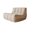 Lenestolen Lazy Lounge Chair fra HK Living i det stripete tekstilet Lodge