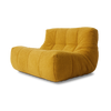 Lenestolen Lazy Lounge Chair fra HK Living i tekstilet Fluffy Ochre