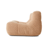 Lenestolen Lazy Lounge Chair fra HK Living i tekstilet Frizz Beige, sett fra siden