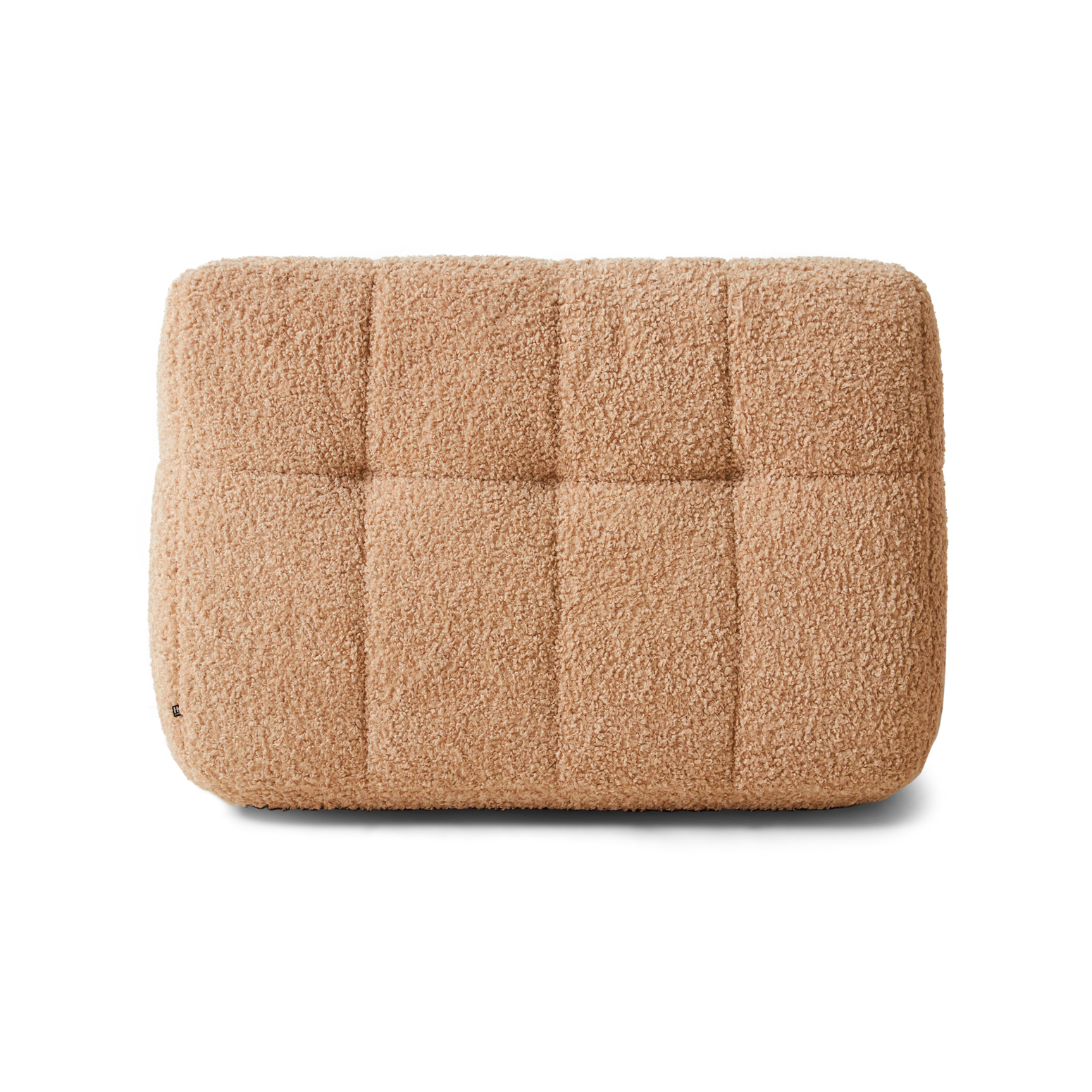Lenestolen Lazy Lounge Chair fra HK Living i tekstilet Frizz Beige, sett bakfra