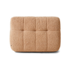 Lenestolen Lazy Lounge Chair fra HK Living i tekstilet Frizz Beige, sett bakfra