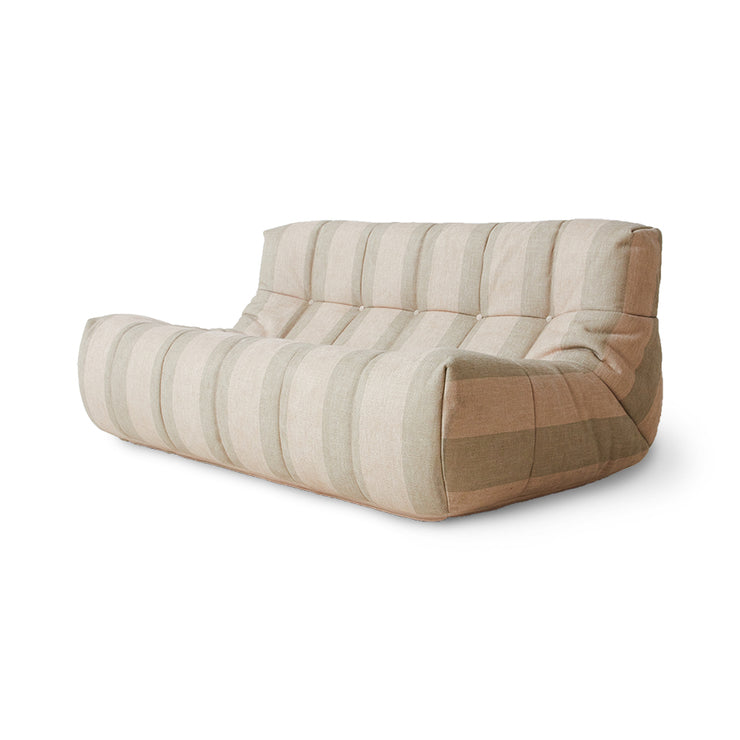 Lav loungesofa Lazy Lounge Bench fra HK Living i tekstilet Lodge